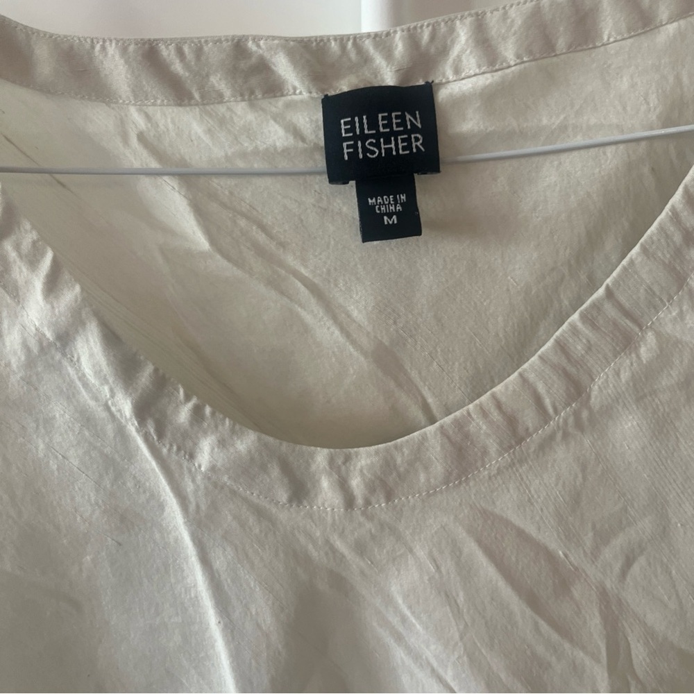 Sold sold Eileen Fisher Tan Fitted Tank Top %100 sink - Picture 2 of 8